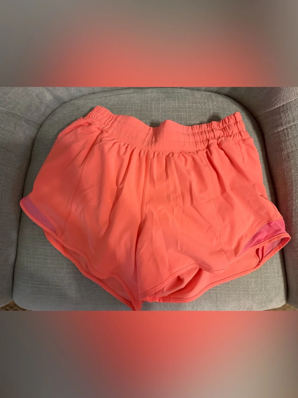 Lululemon Coral Hotty Hot Shorts (6Tall)